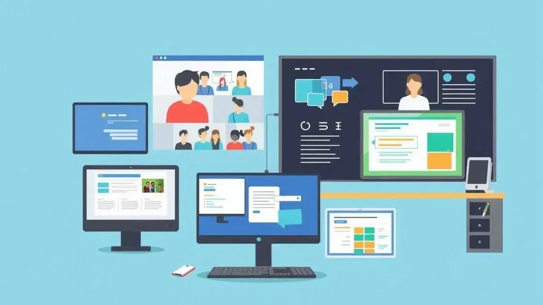 Key technologies supporting hybrid education