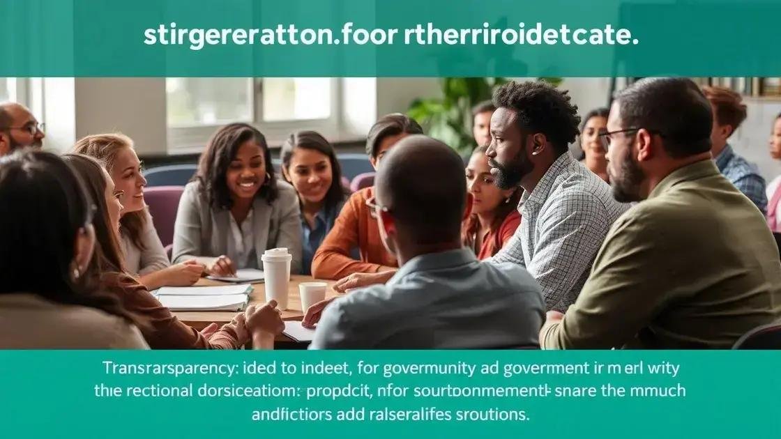 The importance of civic engagement and transparency